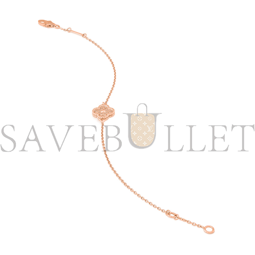 VAN CLEEF ARPELS SWEET ALHAMBRA BRACELET - ROSE GOLD VCARO8DC00 VAN CLEEF ARPELS SWEET ALHAMBRA BRACELET - ROSE GOLD VCARO8DC00